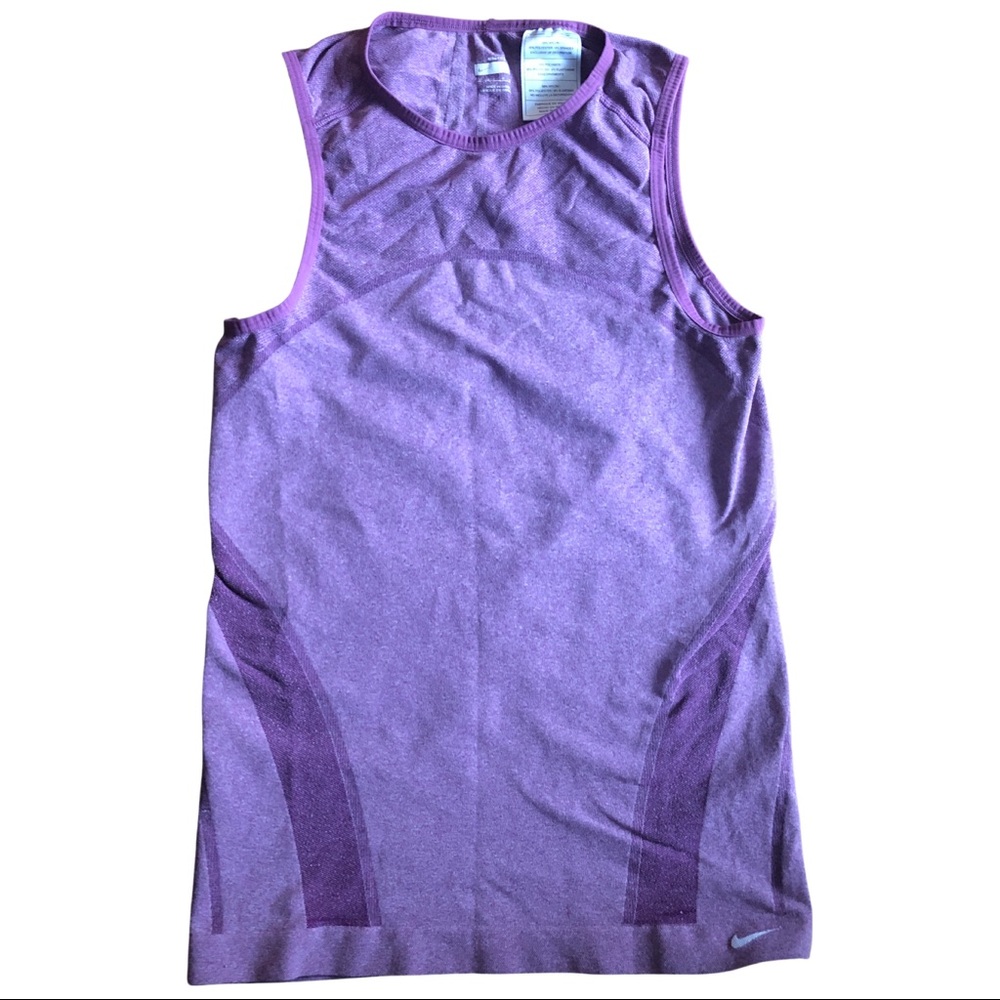 Nike Women's DriFit Purple Stretch Swoosh Tank Top.
